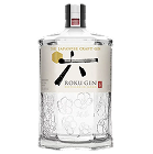 Roku Japanese Gin clear hexagonal bottle